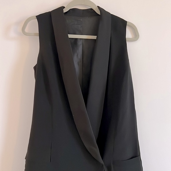 BA&SH Black Tuxedo Dress - Picture 2 of 7